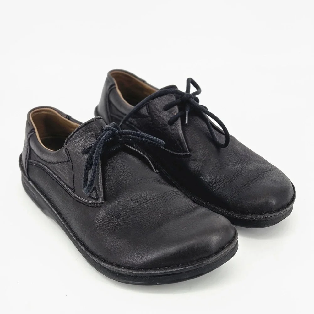 Birkenstock Memphis Brown Leather Lace Up Oxford Men Shoes 45 M12 Vintage Y2K